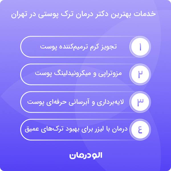 راهنمای دریافت نوبت از بهترین دکتر درمان ترک پوستی در تهران